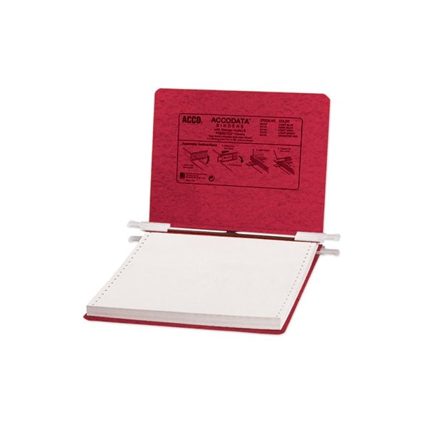 Gbc ACCO, PRESSTEX COVERS WITH STORAGE HOOKS, 2 POSTS, 6in CAPACITY, 9.5 X 11, EXECUTIVE RED 54119 - main